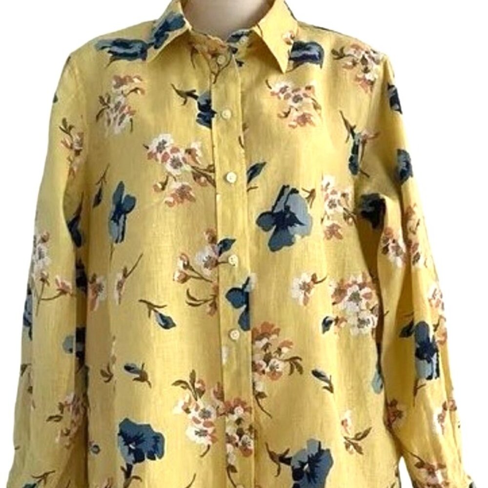 Ralph Lauren beautiful floral blouse shirt--new, never worn